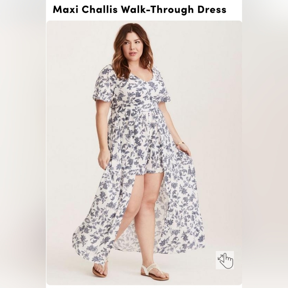 Maxi Challis Walk-Through Romper Dress